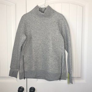 All in Motion Quilted Pullover Funnel Neck Collar